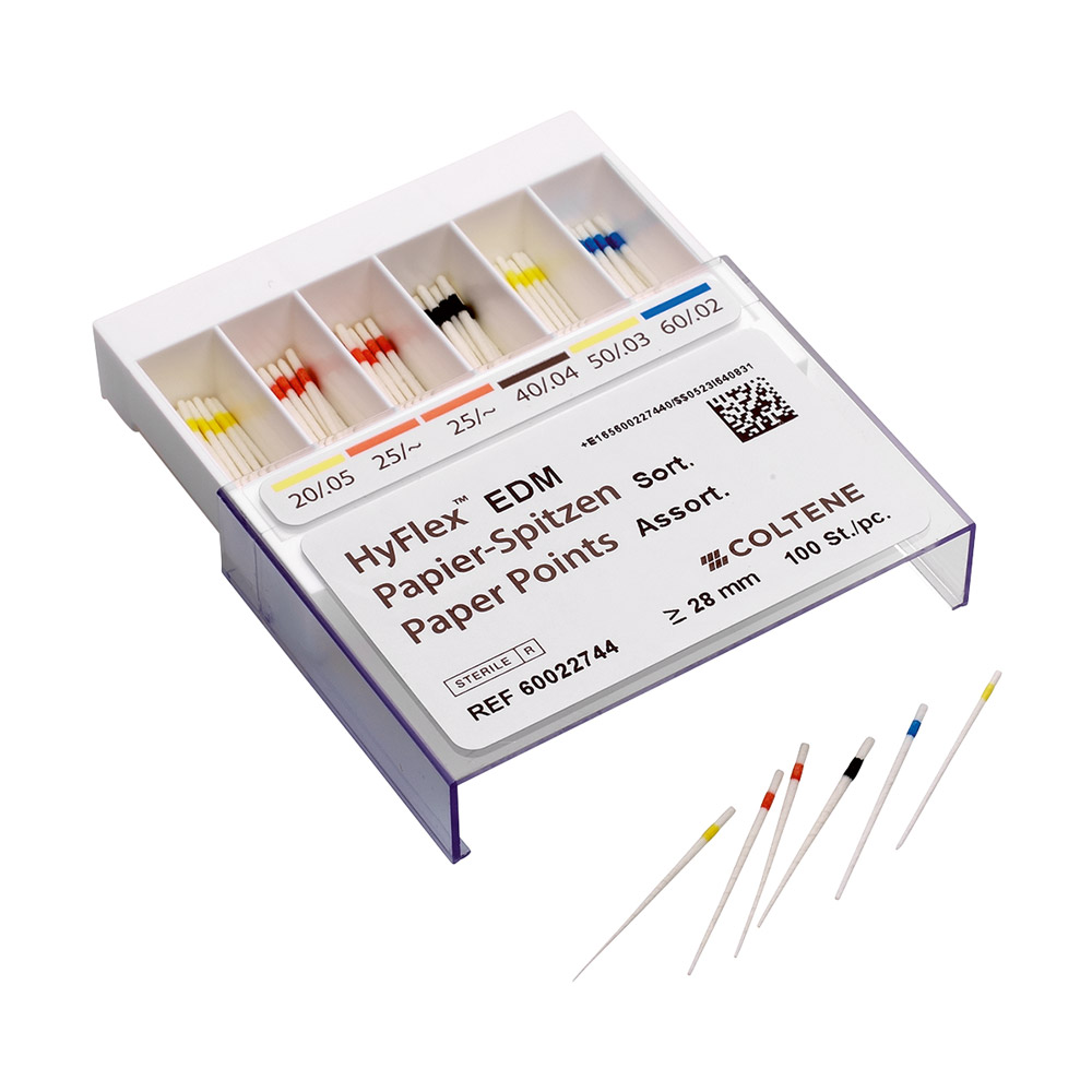 HyFlex EDM Papierspitzen 20/.05 -60/.02, 100 Stück