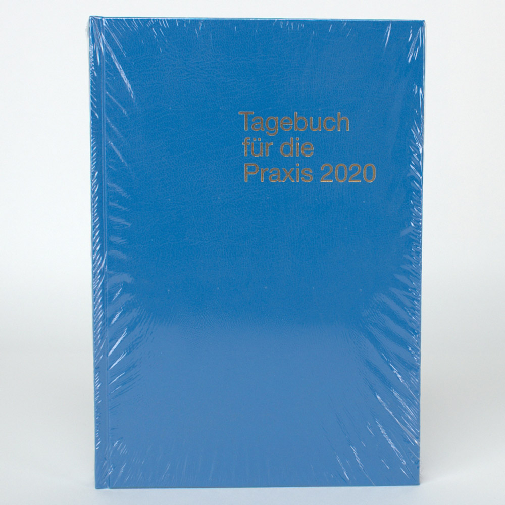 Tagebuch für die Praxis 2024 blau Faden  St