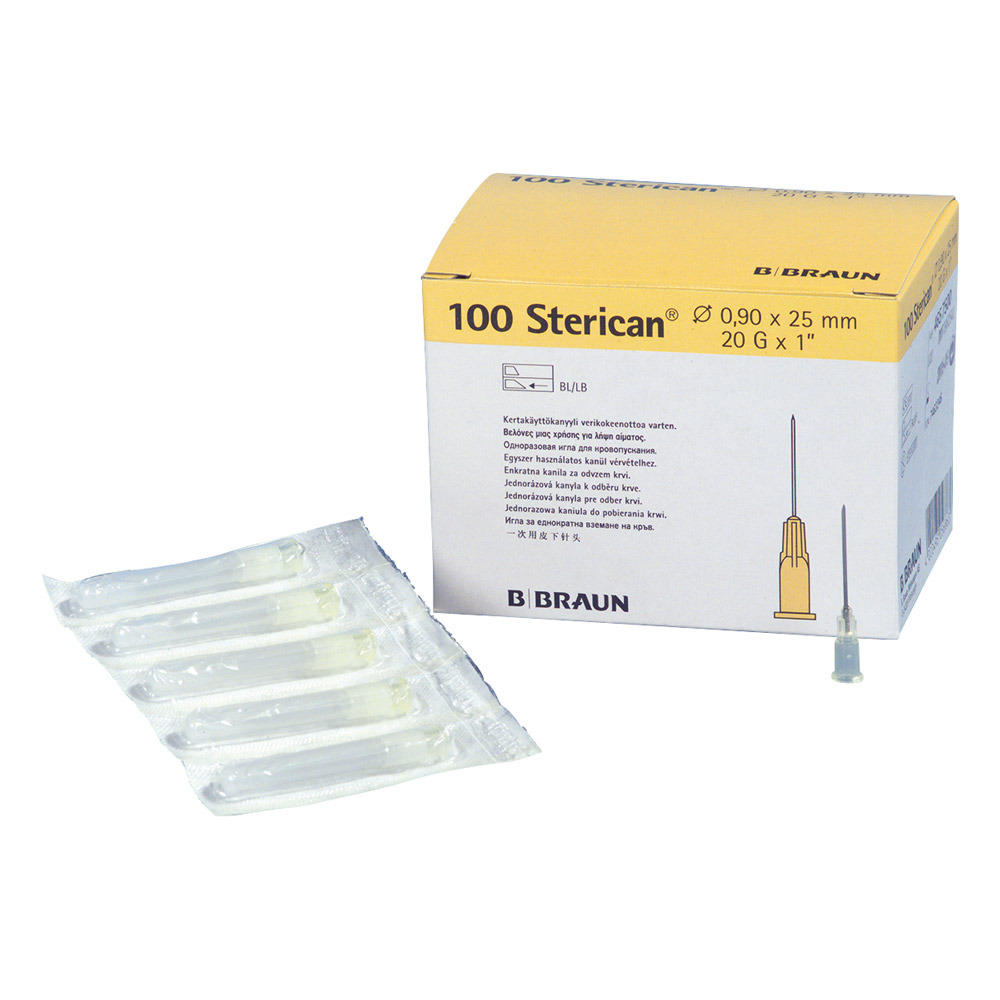 Sterican Einmalkanülen G20 0,90 x 25 mm, 100 Stück