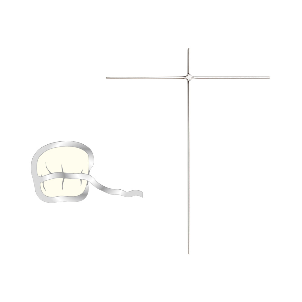 Klammerkreuze T 0,90 mm, 10 Stück