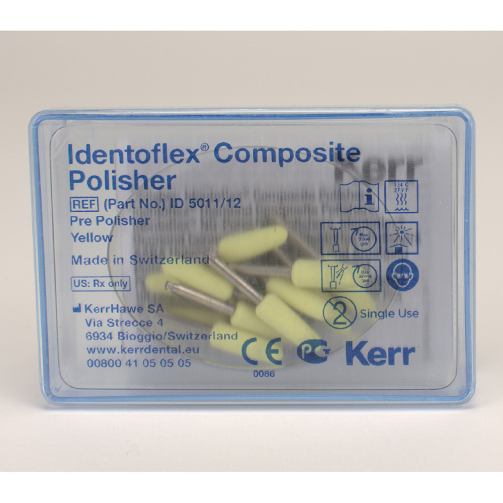 Identoflex Composite Polierer gelb 501 W, 12 Stück