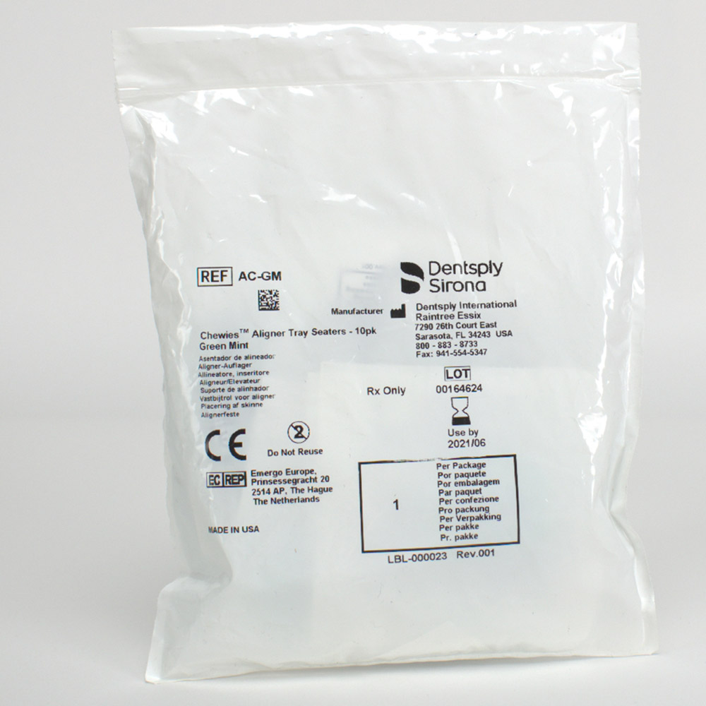 Chewies Aligner Tray Seater green, 20 Stück