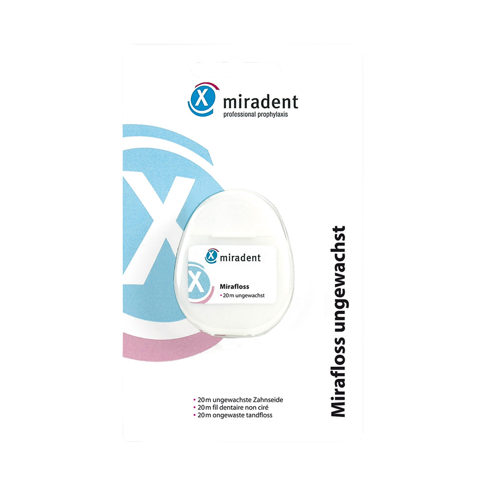 Mirafloss Zahnseide ungewachst, 20 m