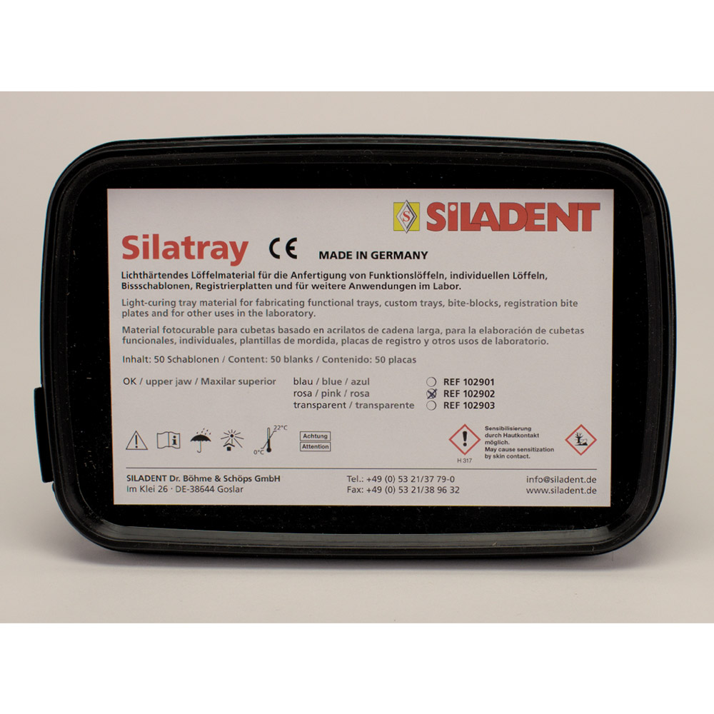 Silatray Löffelplatten OK rosa, 50 Stück