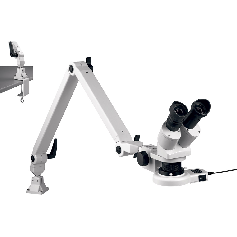 Auflicht-Stereo-Mikroskop mit Gelenkarm, Stück