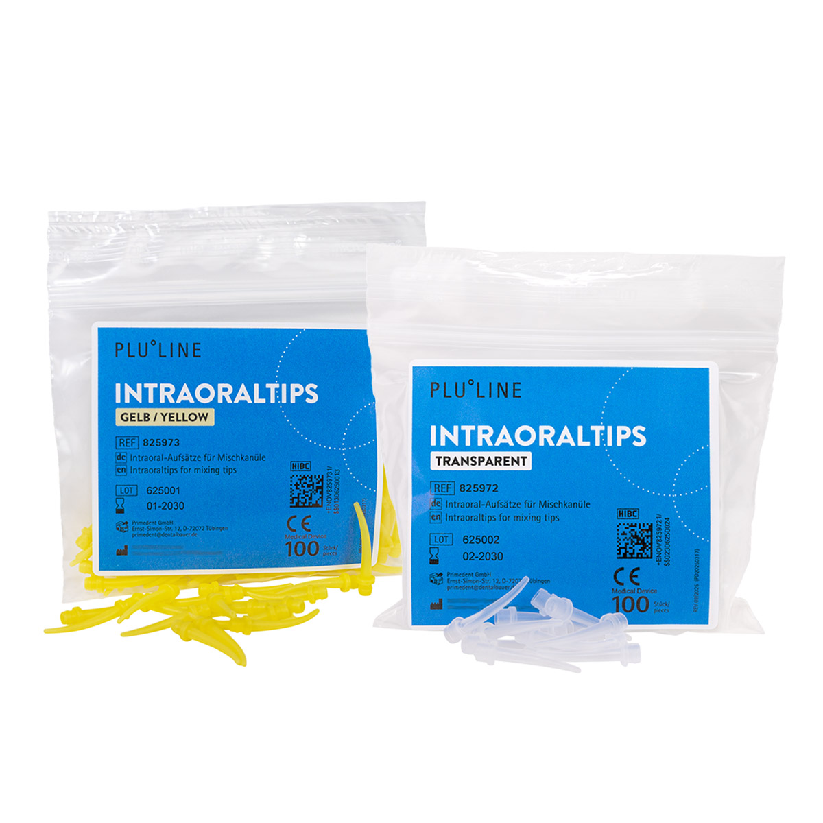 PLULINE Intraoraltips transparent, 100 Stück