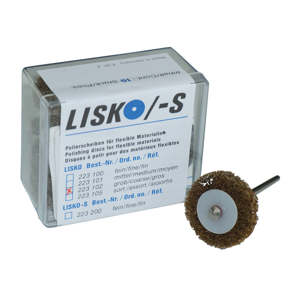 Lisko Polierscheiben grob braun, 10 Stück