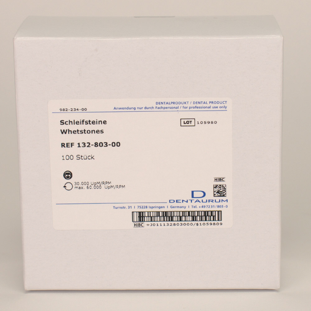 Schleifsteine Hst V3 konisch mittel rosa, 100 Stück