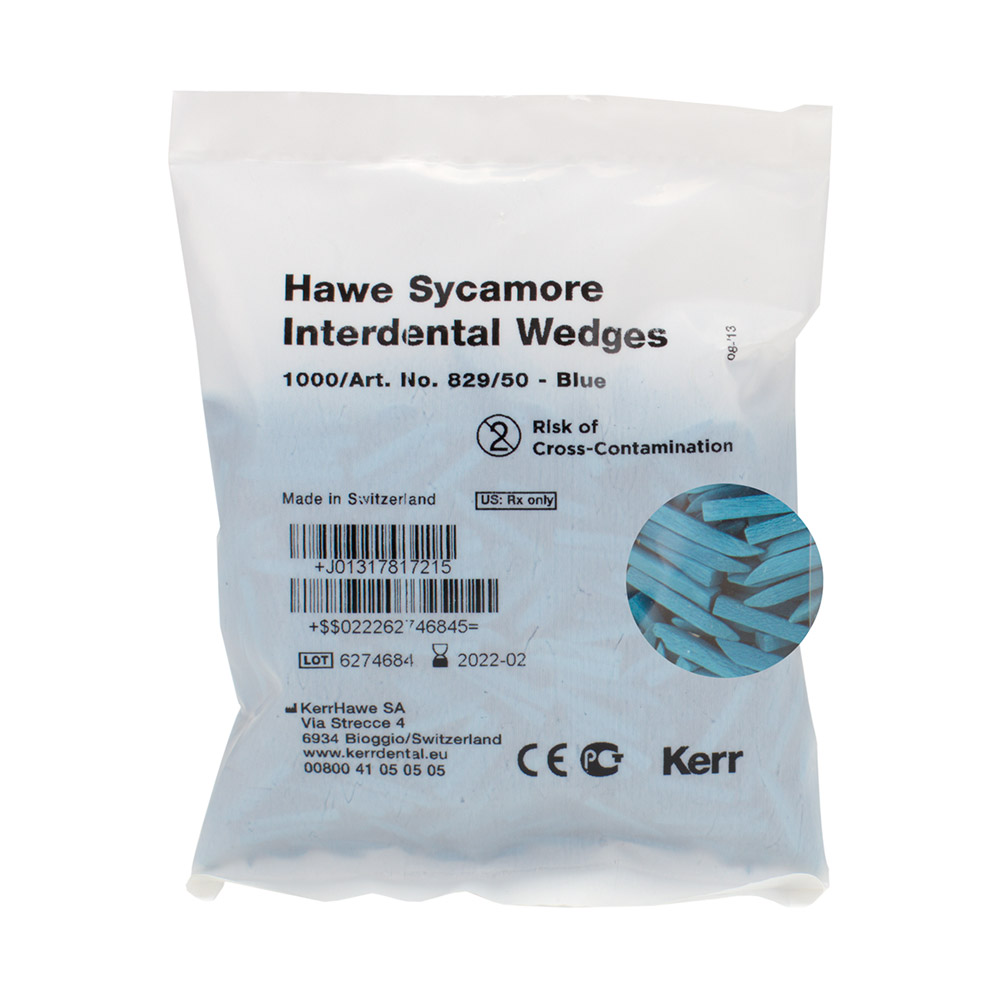 Hawe Interdentalkeile Gr. 50 blau 829, 1000 Stück