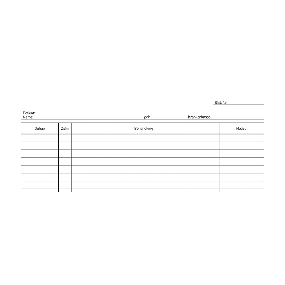 Einlegeblatt E DIN A4 kopfgelocht weiß, Packung