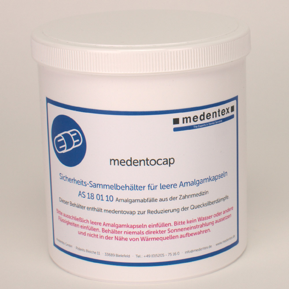 Medentocap Sammelbehälter für Amalgam-Kapseln, Stück
