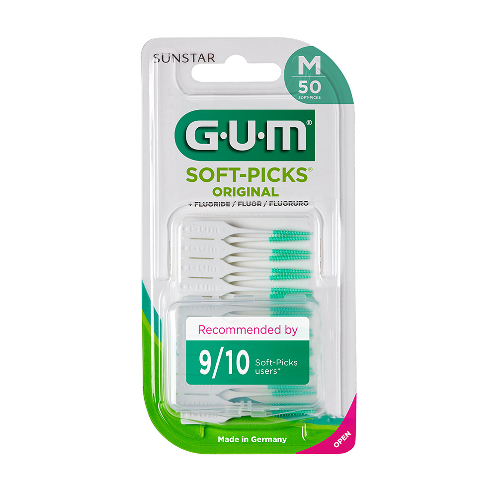 GUM Soft-Picks ID-Bürste regular, 40 Stück + Etui