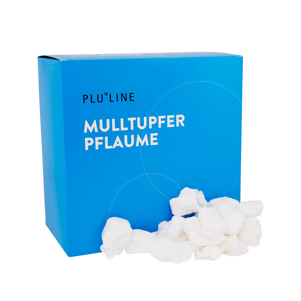 PLULINE Mulltupfer steril Pflaume, 500 Stück