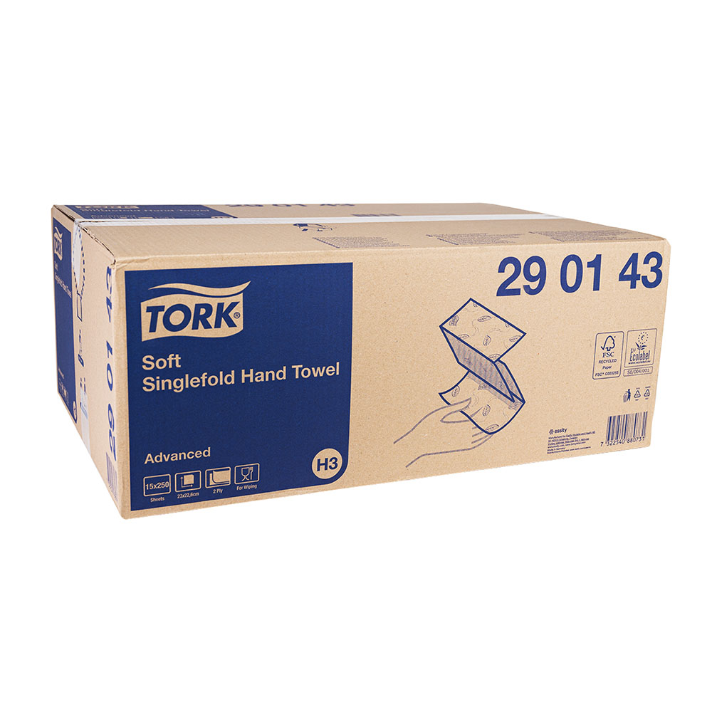 Tork Advanced H3 weiß 2-lagig 23x22 ZZ, Karton