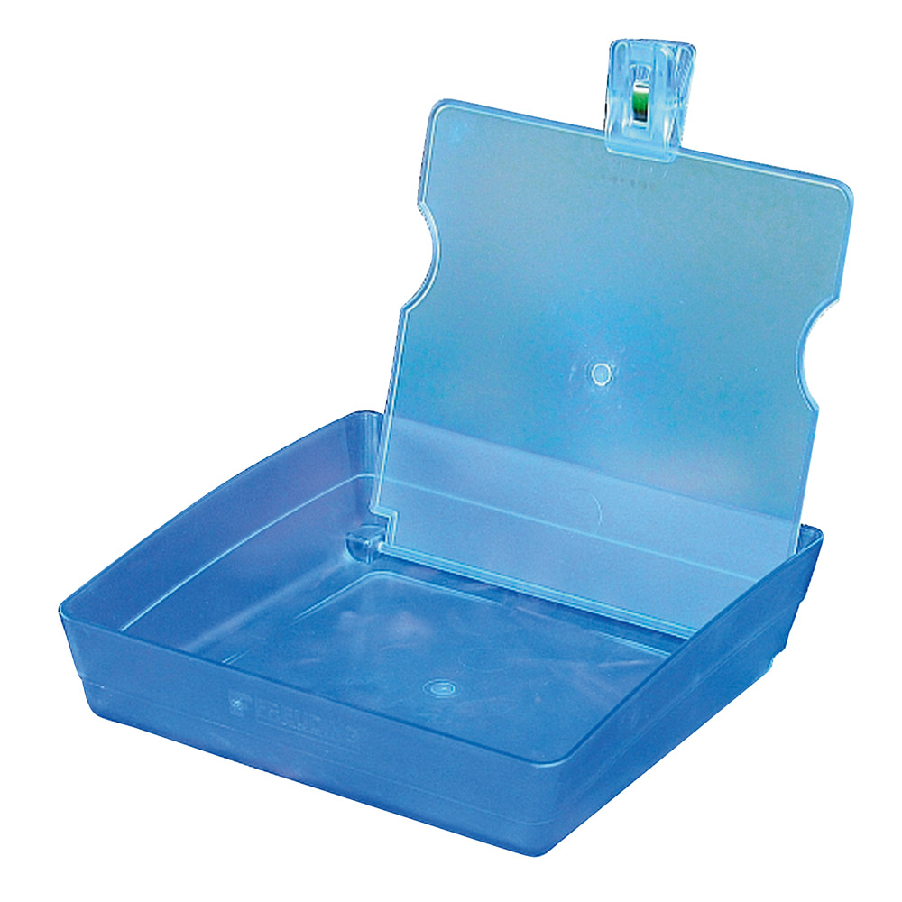 Arbeitsschale mit Klammer eisblau, Stück