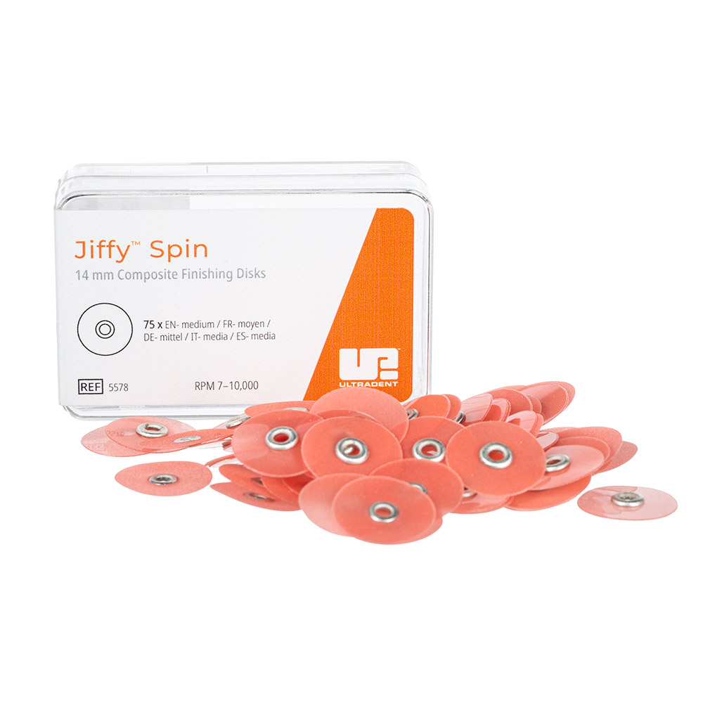 Jiffy Spin Disk 14 mm mittel rot, 75 Stück