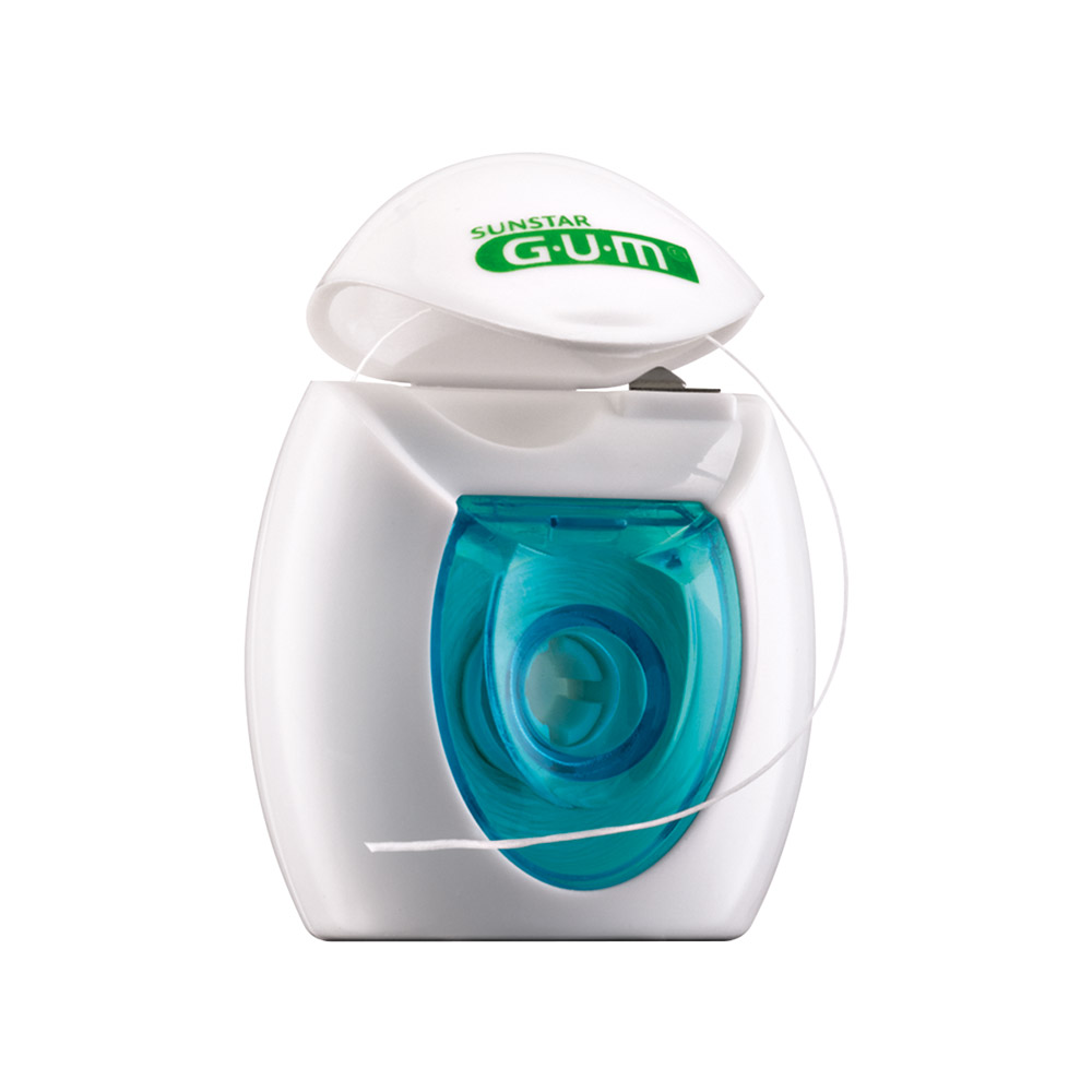 GUM Original white Floss gewachst Natriumfluorid, 30 m