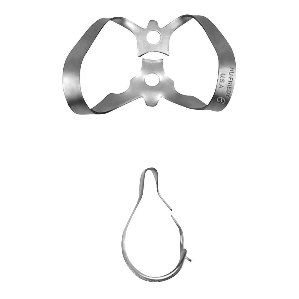 Kofferdam-Klammer 6 anterior mit Flügel, Stück