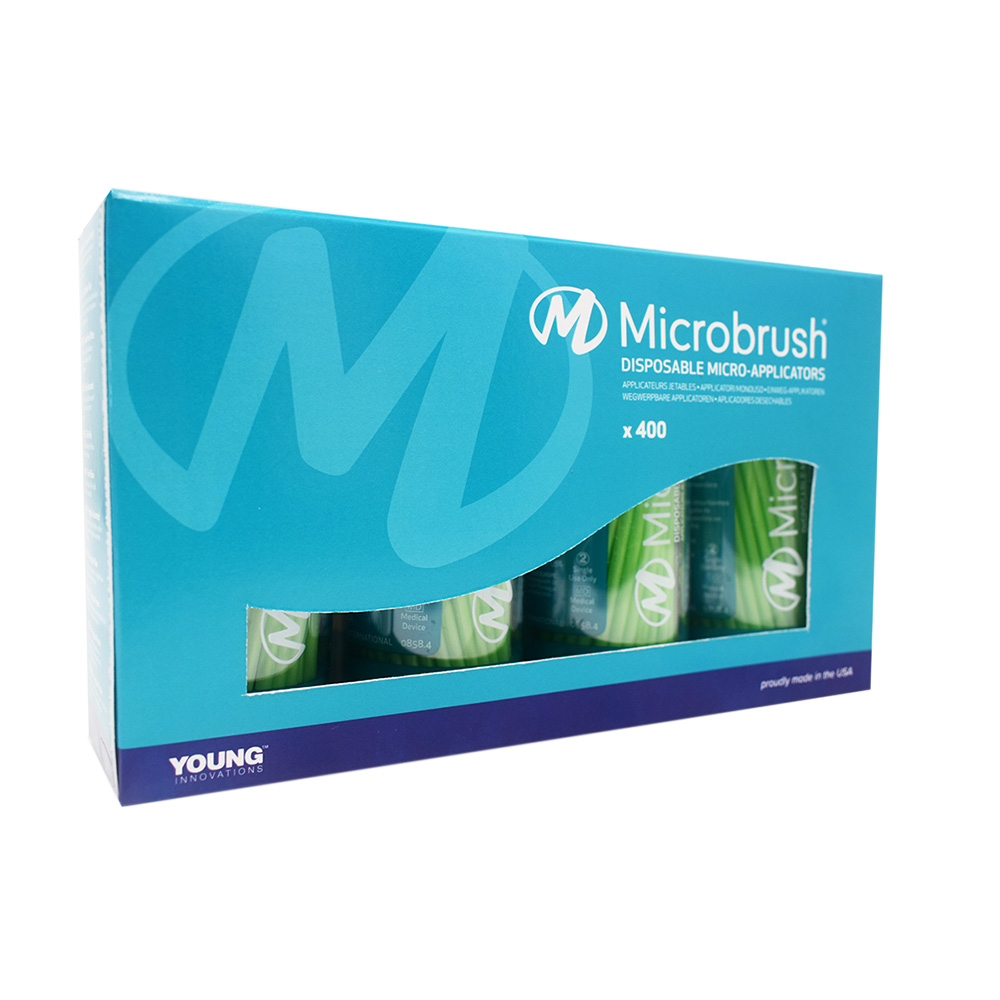 Microbrush Applikatoren regular grün, 400 Stück