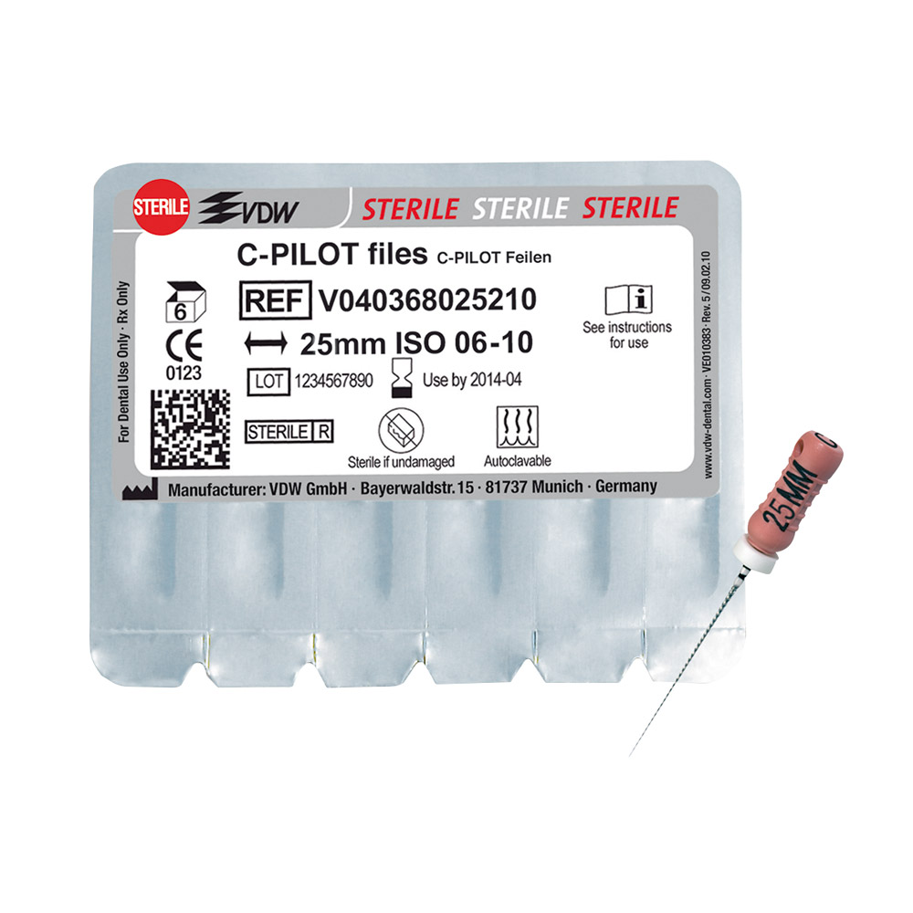 C-Pilot Feilen steril 008 25 mm, 6 Stück