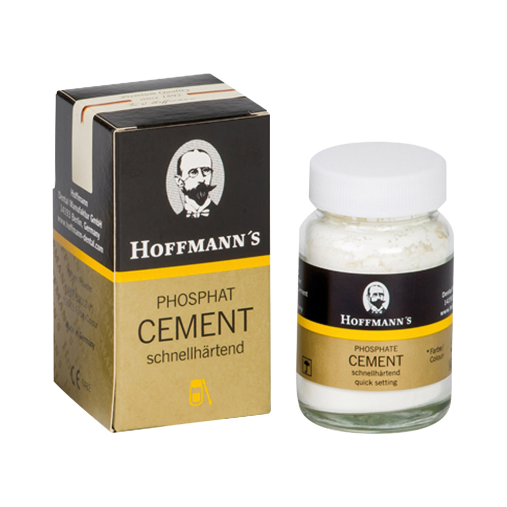 Hoffmann's Cement schnelllhärtend 3 weißlichgelb, 100 g Pulver