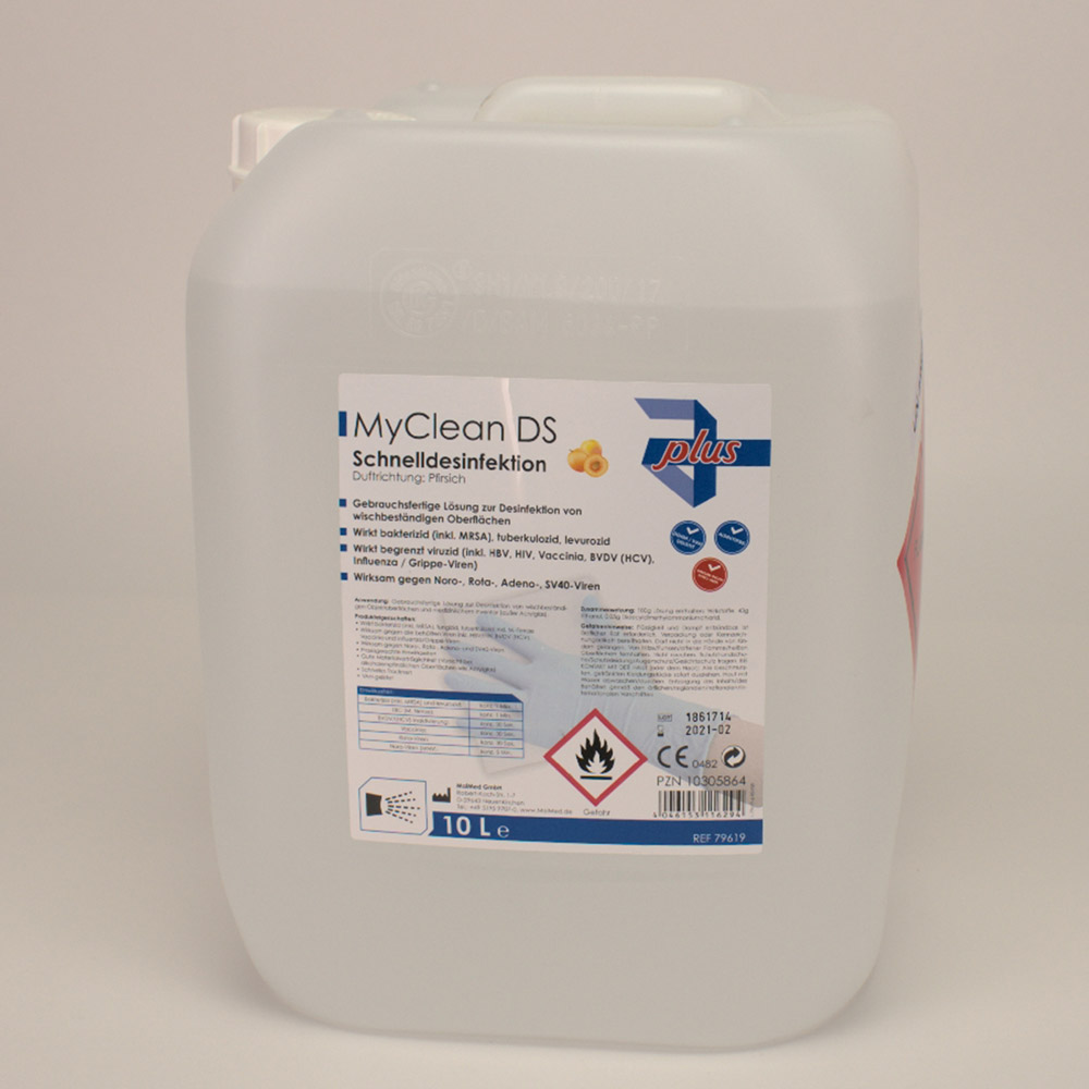 Myclean Schnelldesinfektion pfirsich, 10 L Kanister
