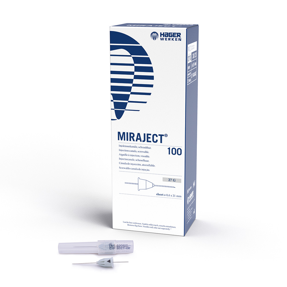 Miraject Kanülen G27 0,4 x 21 mm, 100 Stück