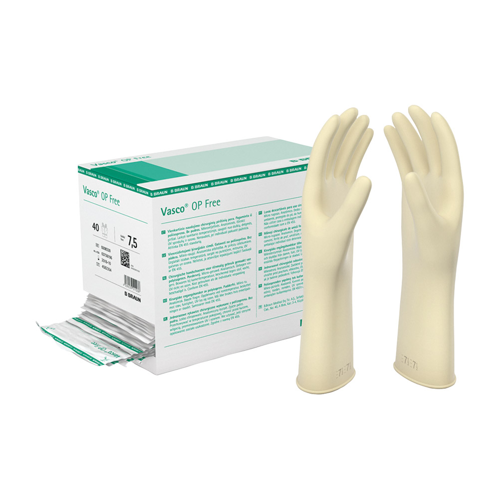 Vasco OP Free Handschuhe steril Gr.7, 40 Paar