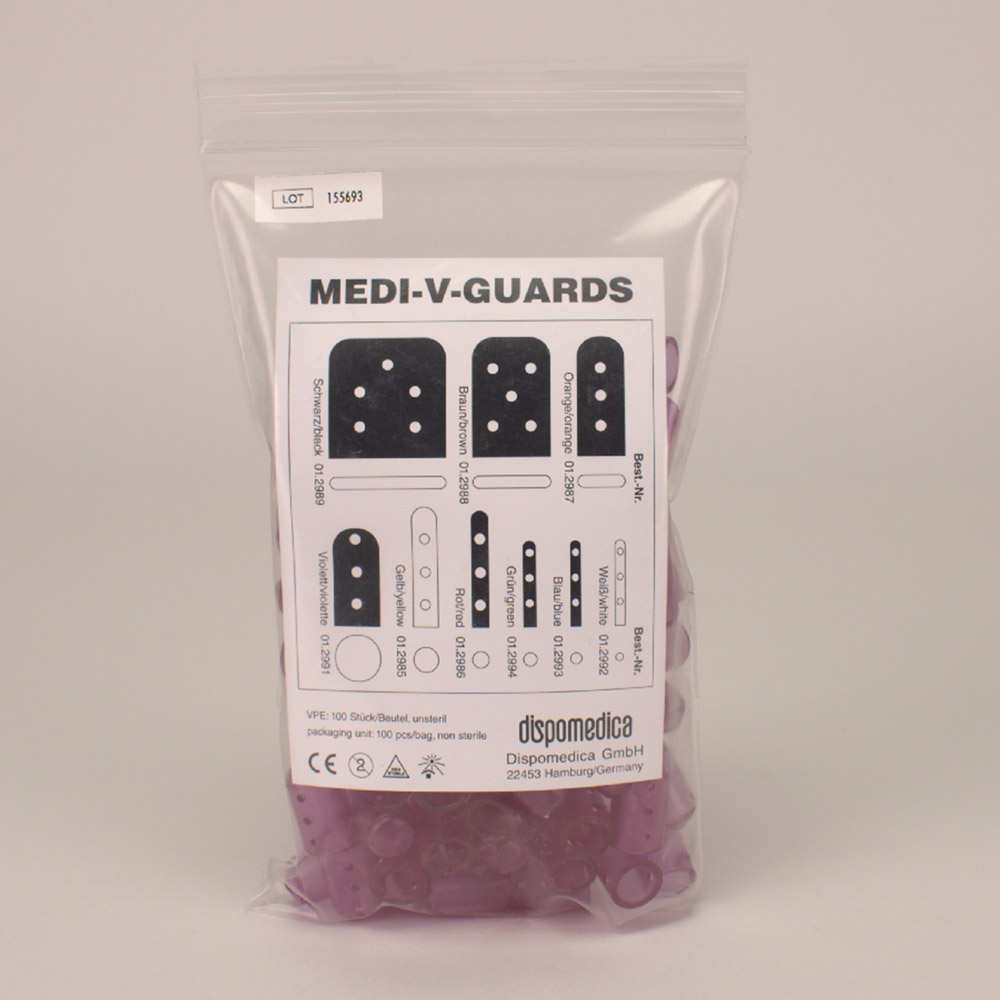 Medi-V-Guards lila 10,3 mm , 100 Stück