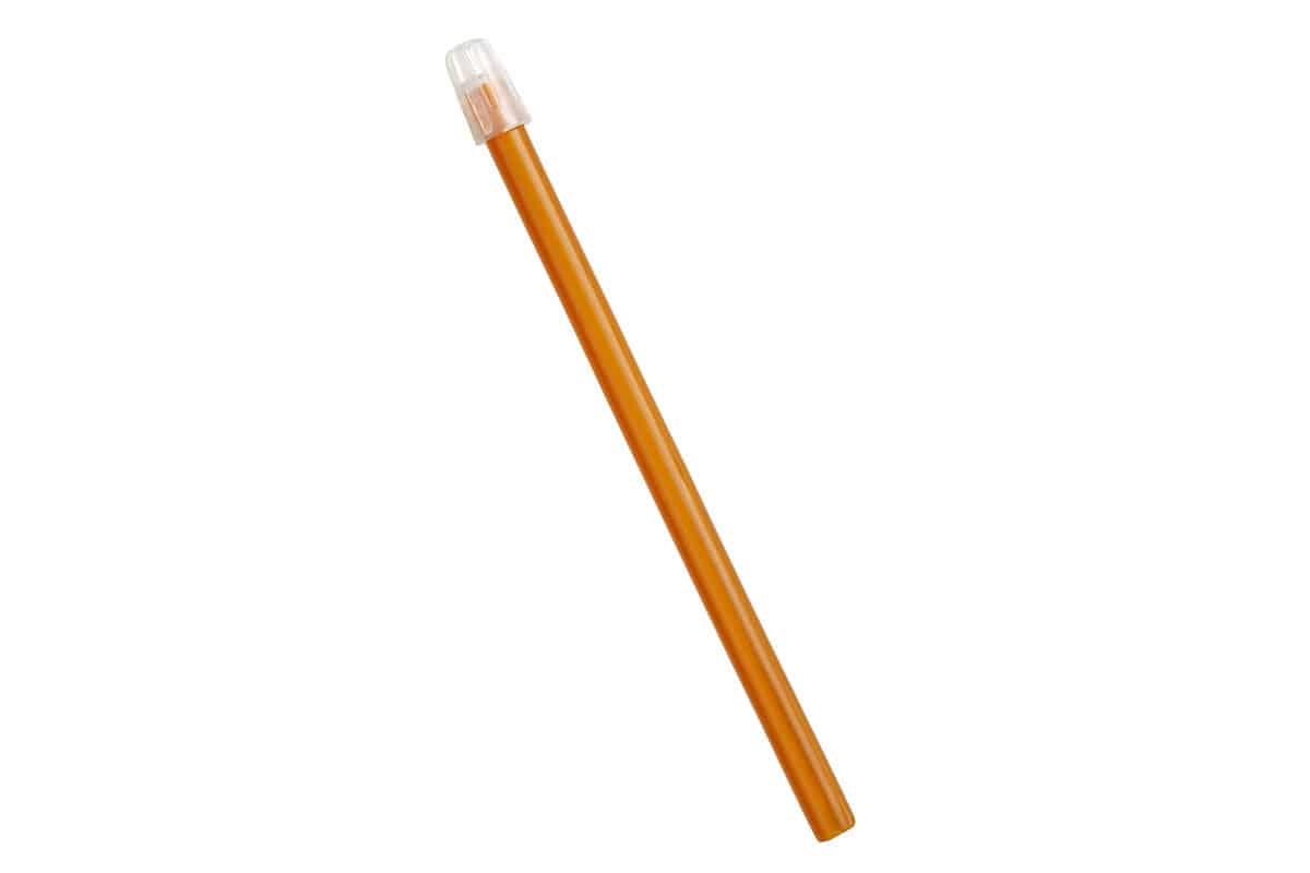 TOP FLEX PLUS Speichelsauger 145 mm abnehmbare Kappe orange, 100 Stück Packung