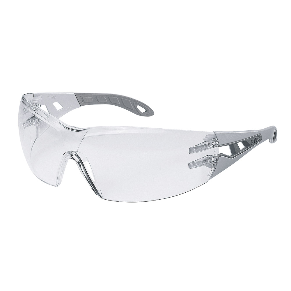 Schutzbrille Uvex iSpec Pure Fit hellgrau/grau, Stück