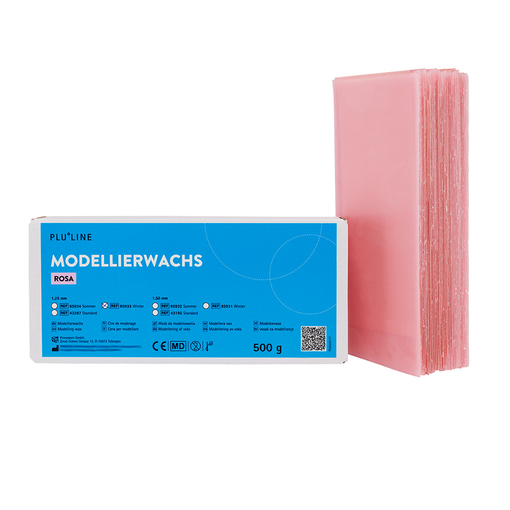 PLULINE Modellierwachs Winter 1,25 mm, 500 g Packung