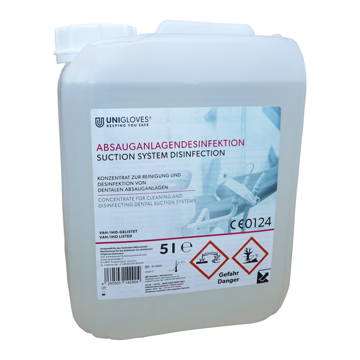 Unigloves Absauganlagendesinfektion, 5 L Kanister