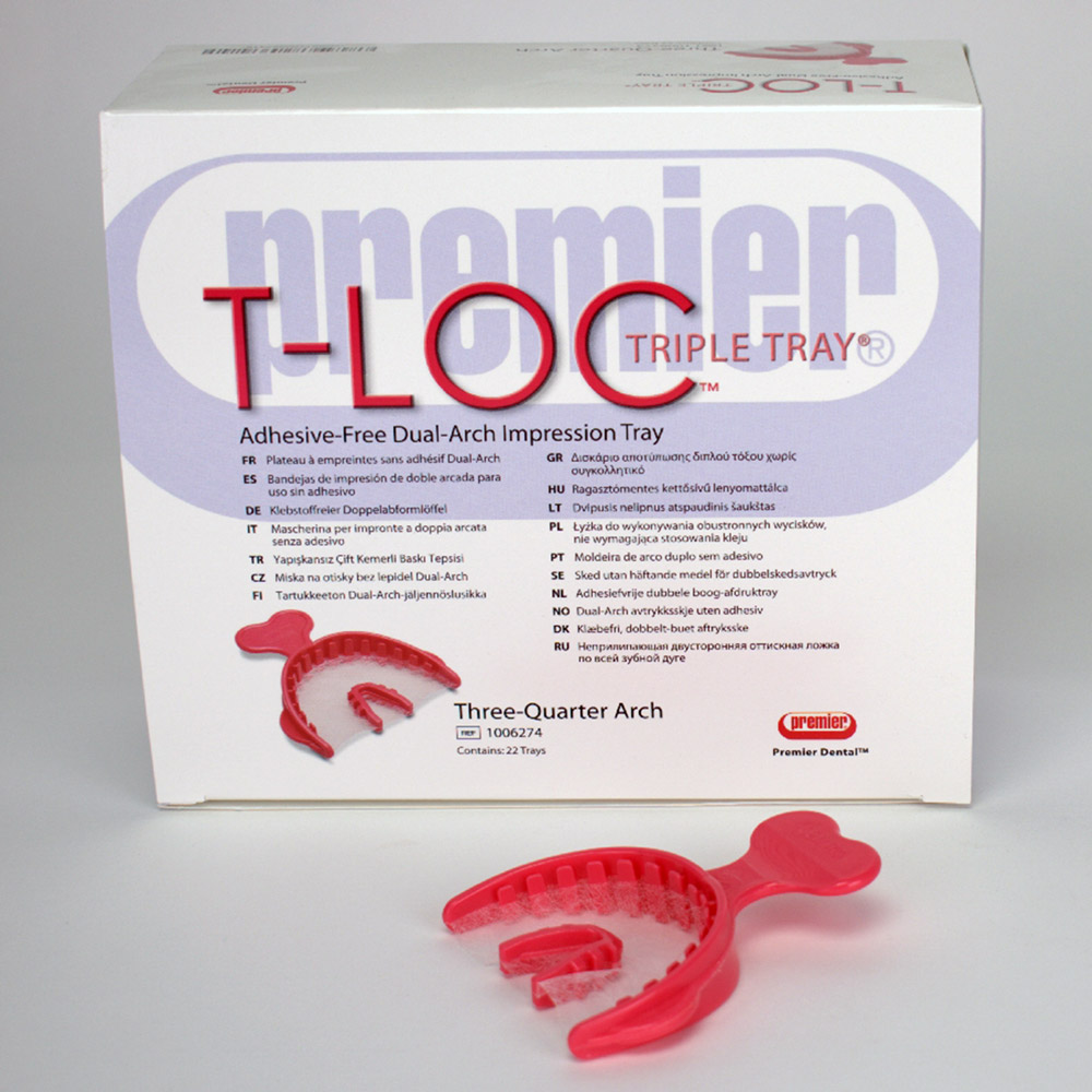 T-Loc Triple Trays Abdrucklöffel 3/4 Arch, 22 Stück