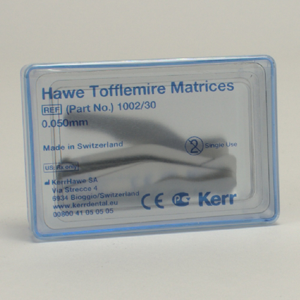 Tofflemire Matrizen 1002 Hawe, 30 Stück