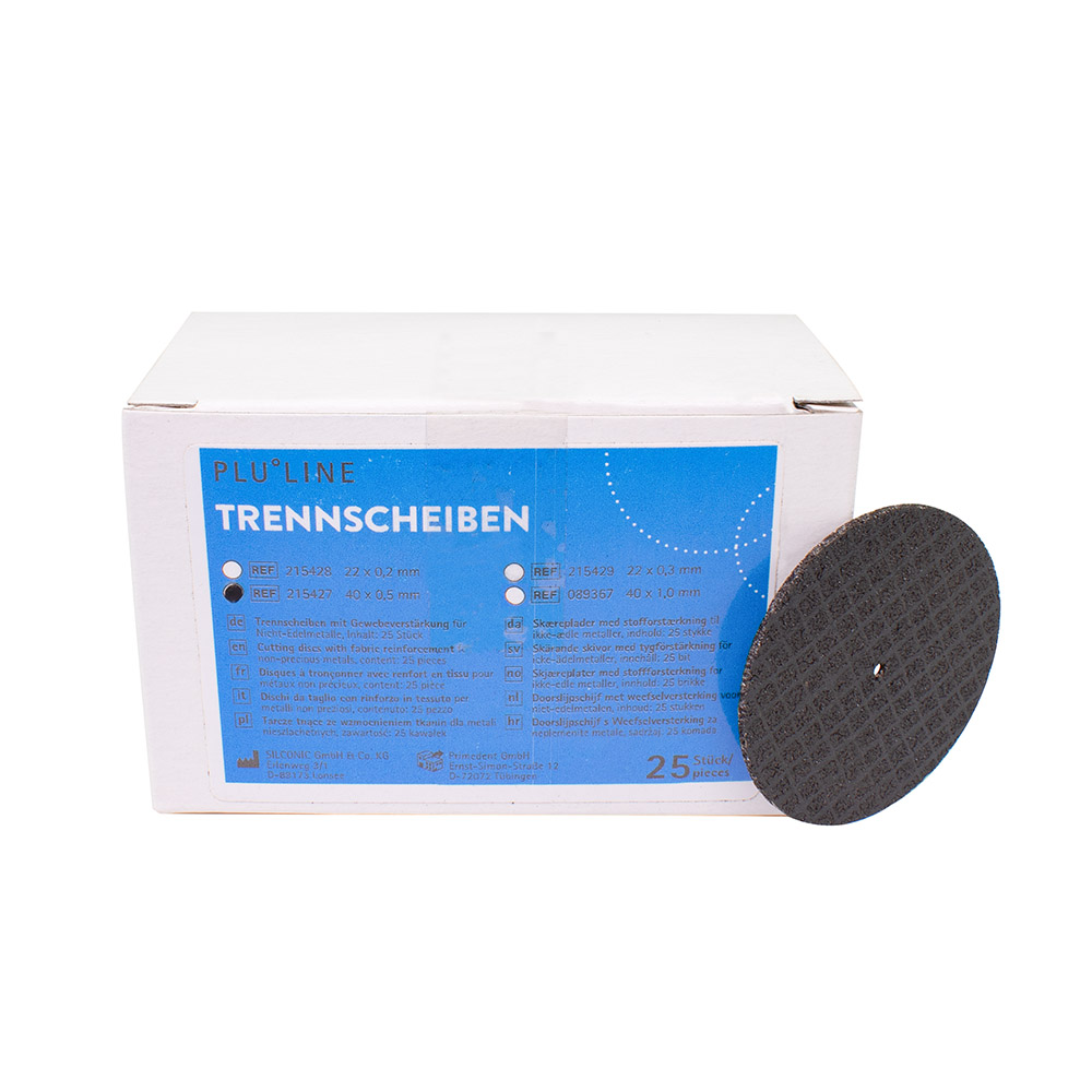 PLULINE Trennscheiben 40 x 0,5 mm gewebeverstärkt, 25 Stück