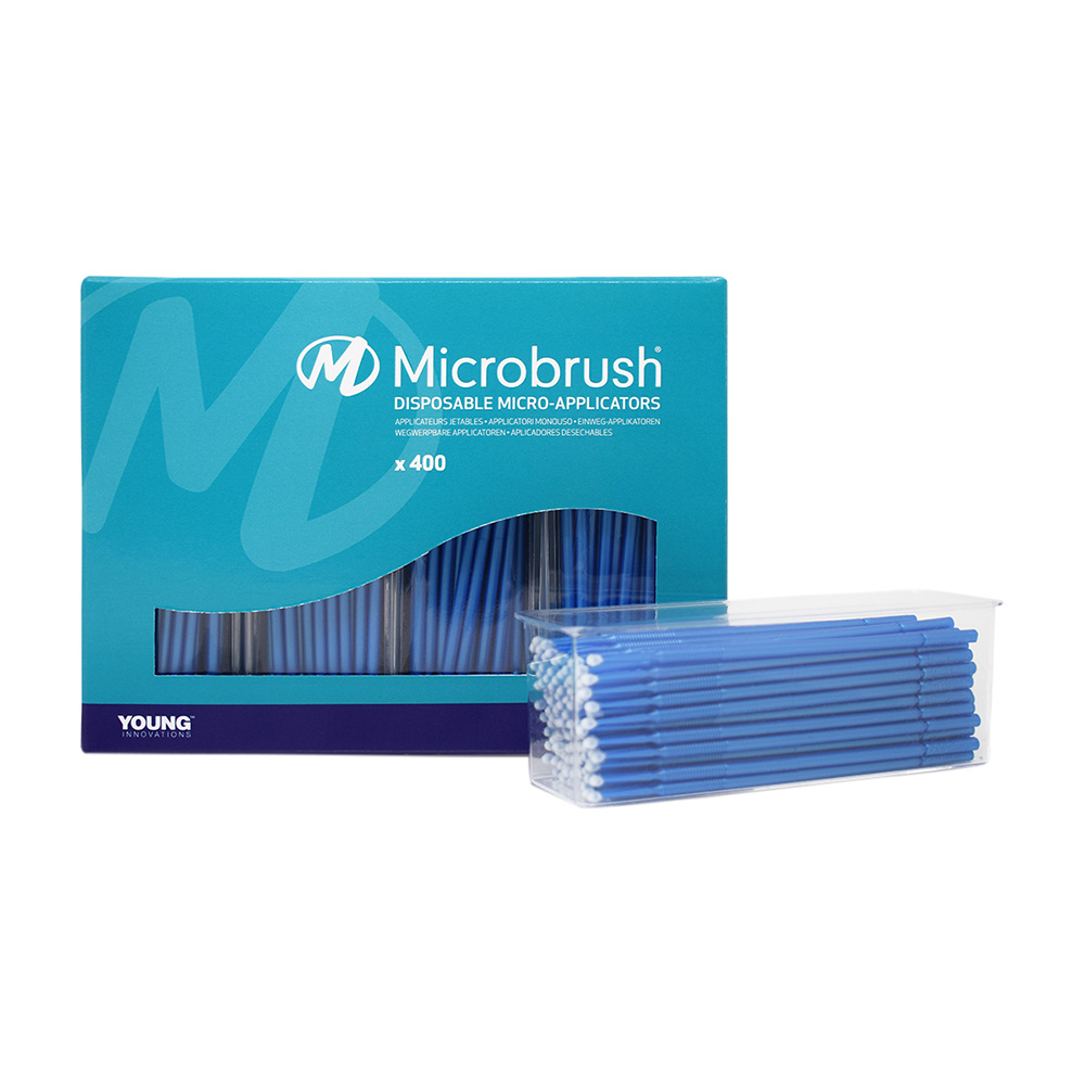 Microbrush plus regular blau, 400 Stück