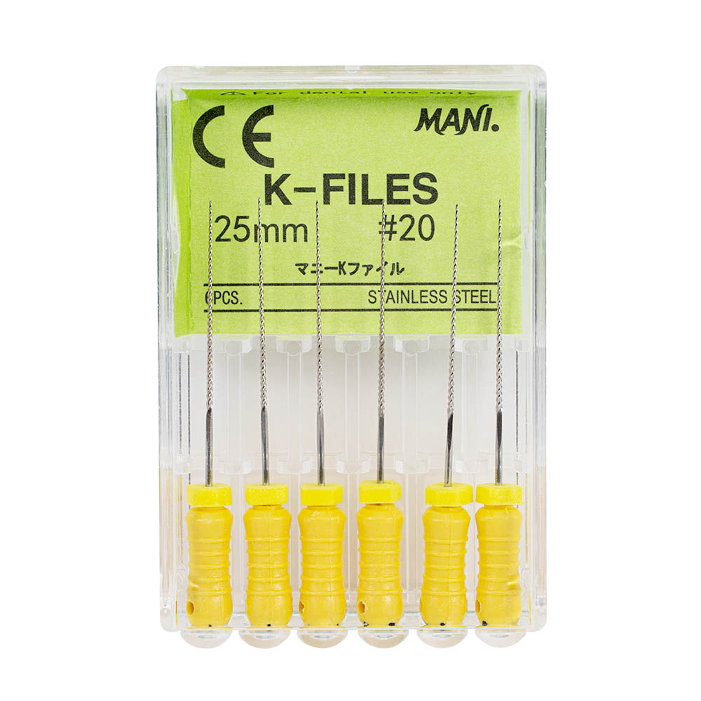Mani K-Feilen 25 mm, Gr. 20, 6 Stück