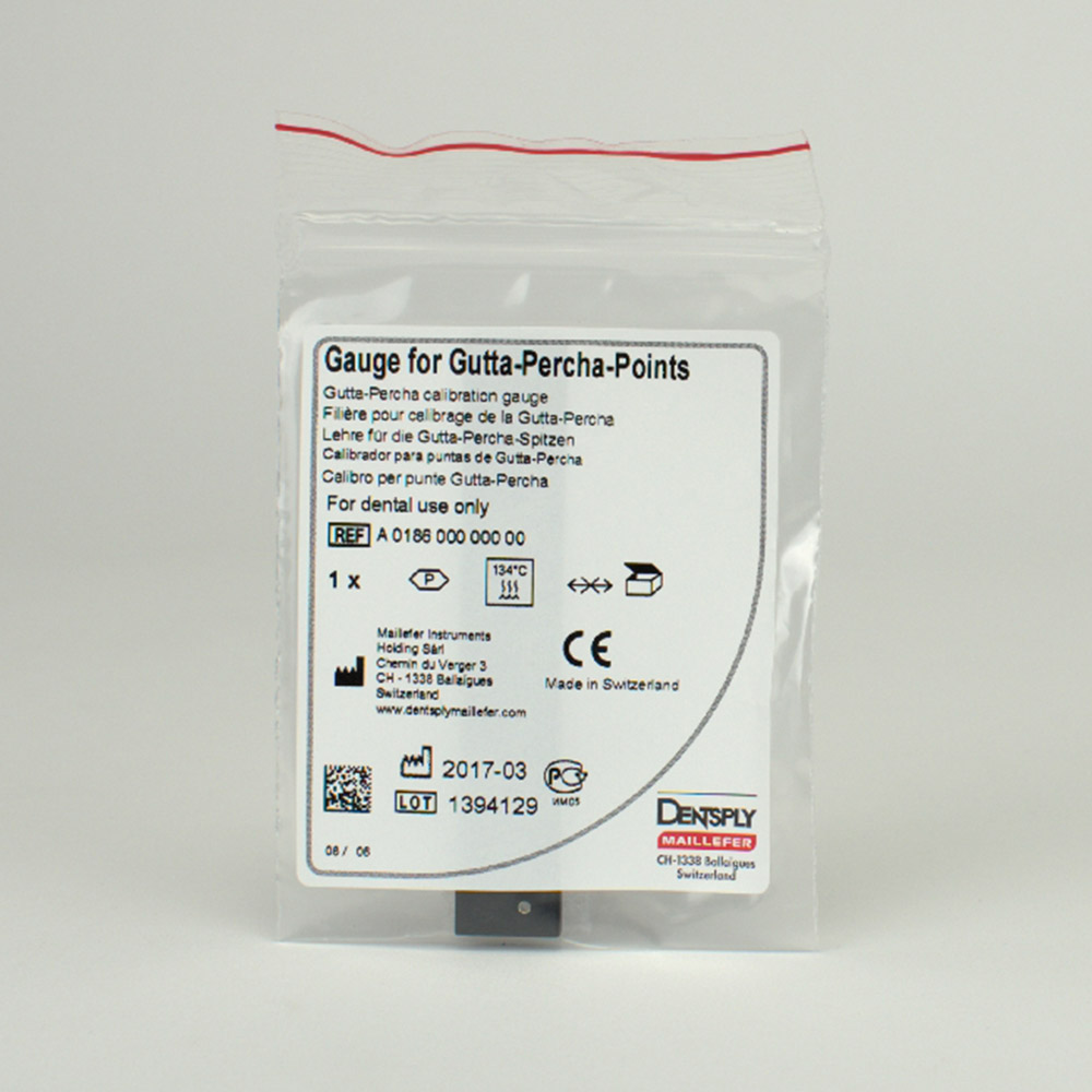 Guttapercha Meßlehre, Stück