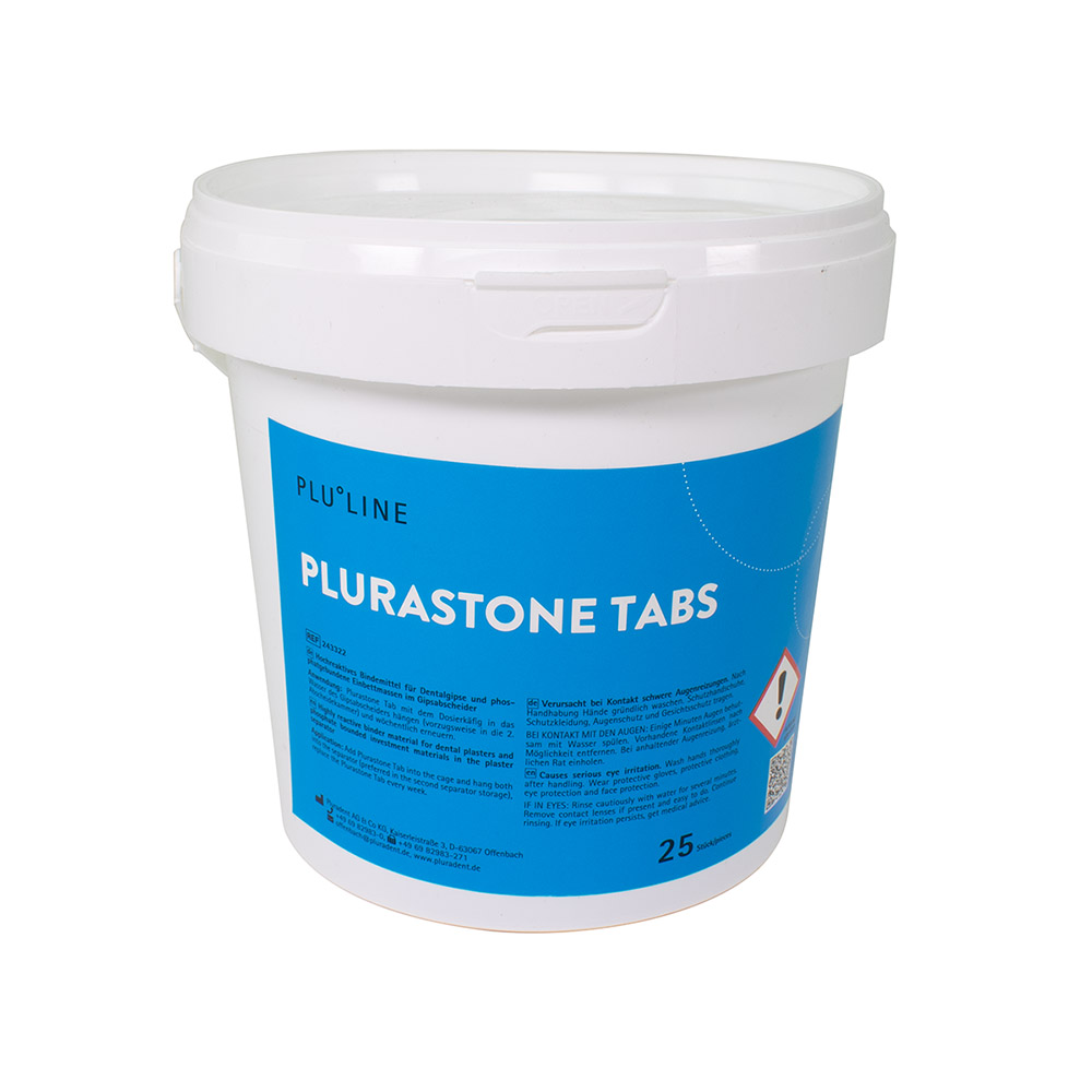 Plurastone Tabs Gipslöser, 25 Stück Eimer
