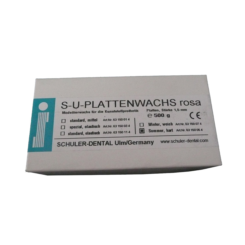 Plattenwachs Sommer hart rosa, 500 g