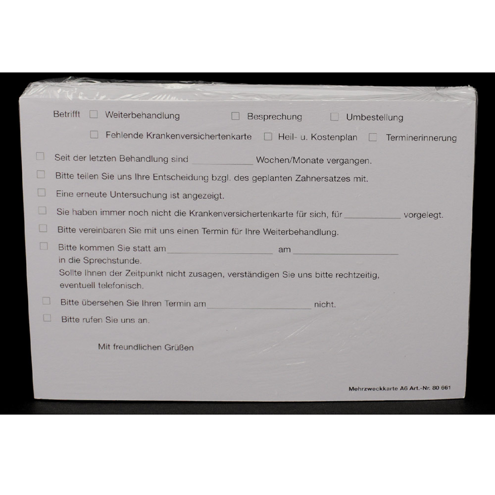 Mehrzweckkarte, 100 Stück