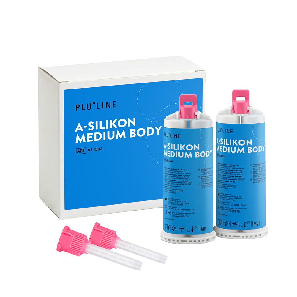 PLULINE A-Silikon Medium Body, 2 x 50 ml Kartuschen