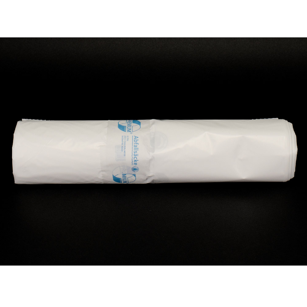 Abfallsäcke 120 L T60 70  x110 cm weiß, 25 Stück