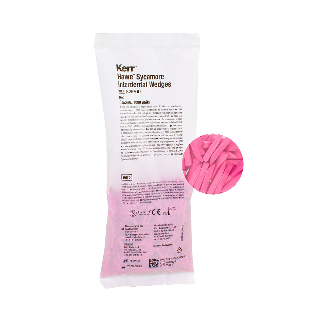 Hawe Interdentalkeile Gr. 60 rot 829, 1000 Stück