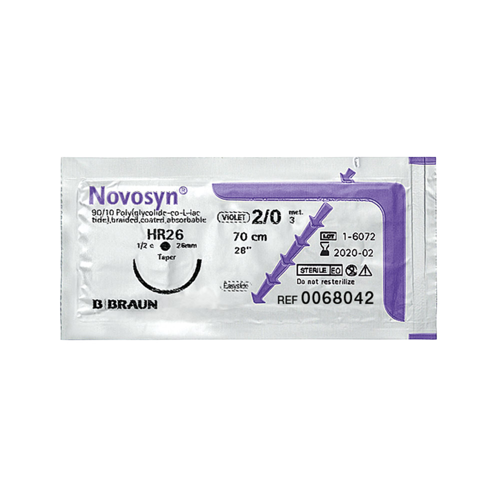 Novosyn 4/0 HR17 45cm, 36 Stück