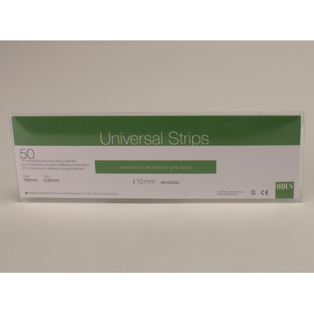 Odus universal Streifen 0,05 x 10 mm gerade, Packung