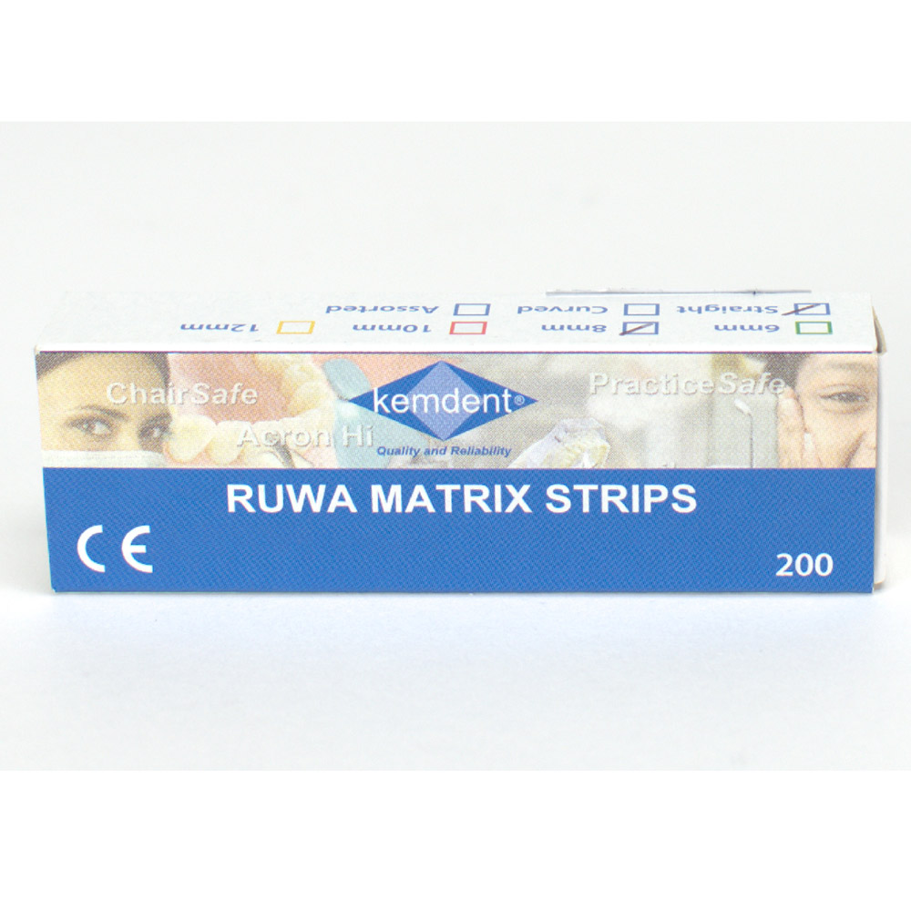 Ruwa Matrix Strips 8 mm gerade, 200 Stück