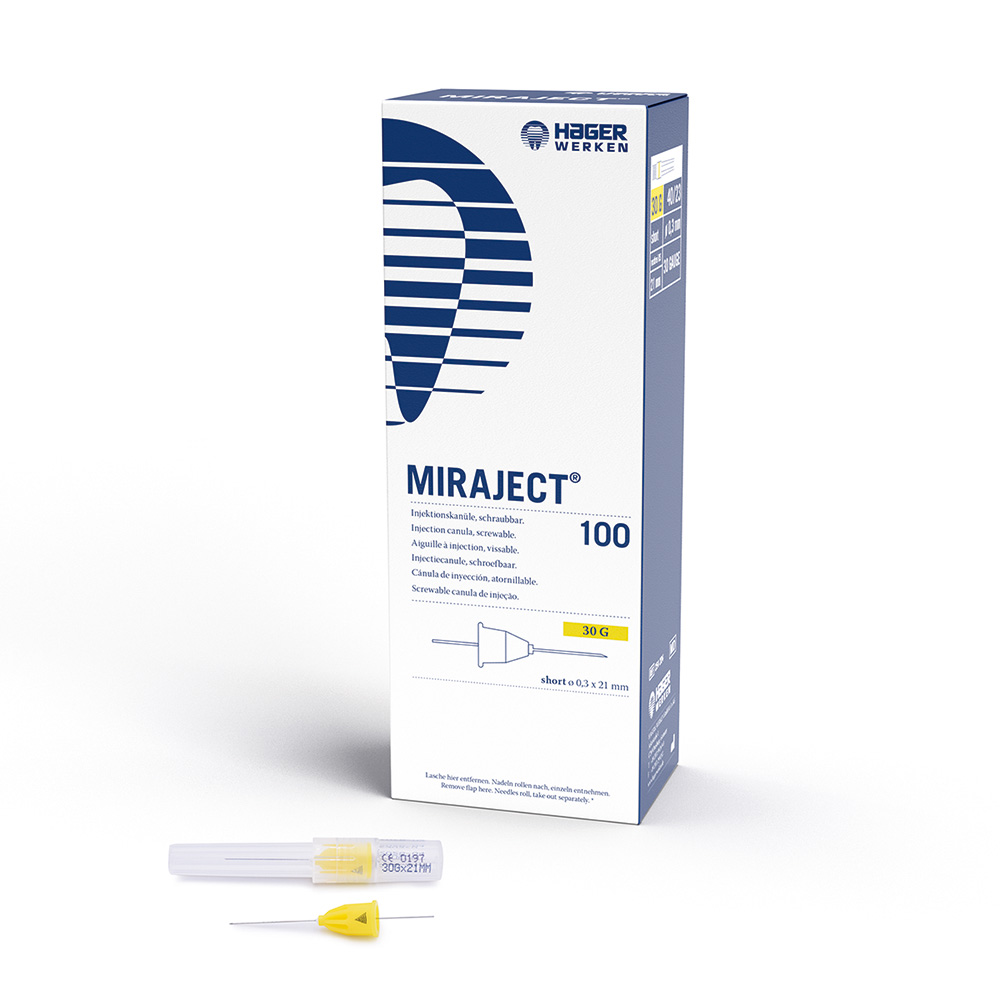 Miraject Kanülen G30 0,3 x 21 mm, 100 Stück