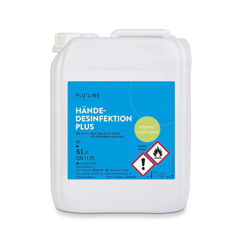 PLULINE Händedesinfektion Plus,5 L Kanister